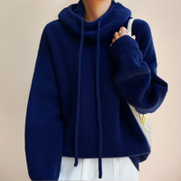 Trendy Women's Roll Neck Sweater - Sophie-Dark Blue-S-State of Style