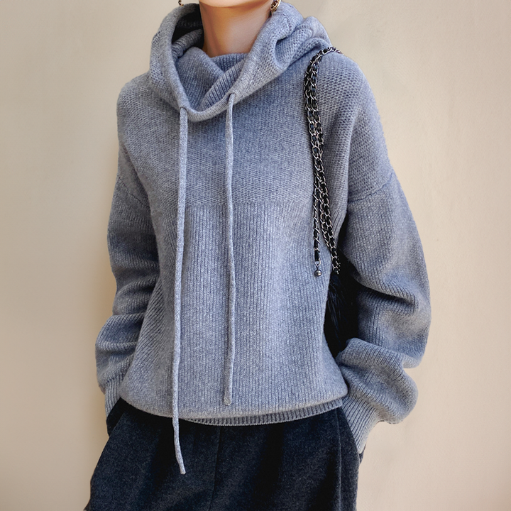 Trendy Women's Roll Neck Sweater - Sophie-Grey-S-State of Style