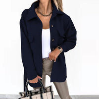 Trendy Women's Windbreaker - Elara-Navy-S-State of Style