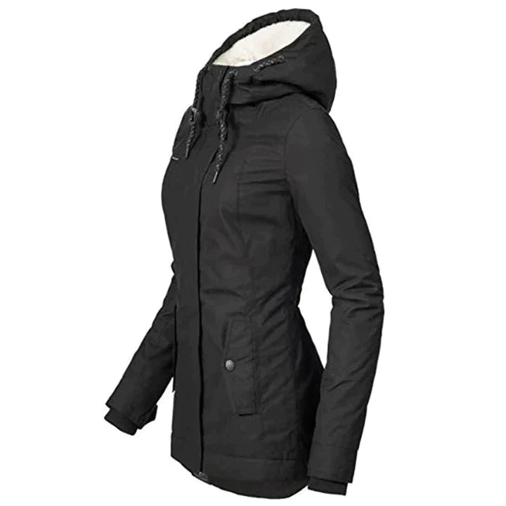 Trendy Women's Winter Coat - Evelina-Green-S-State of Style