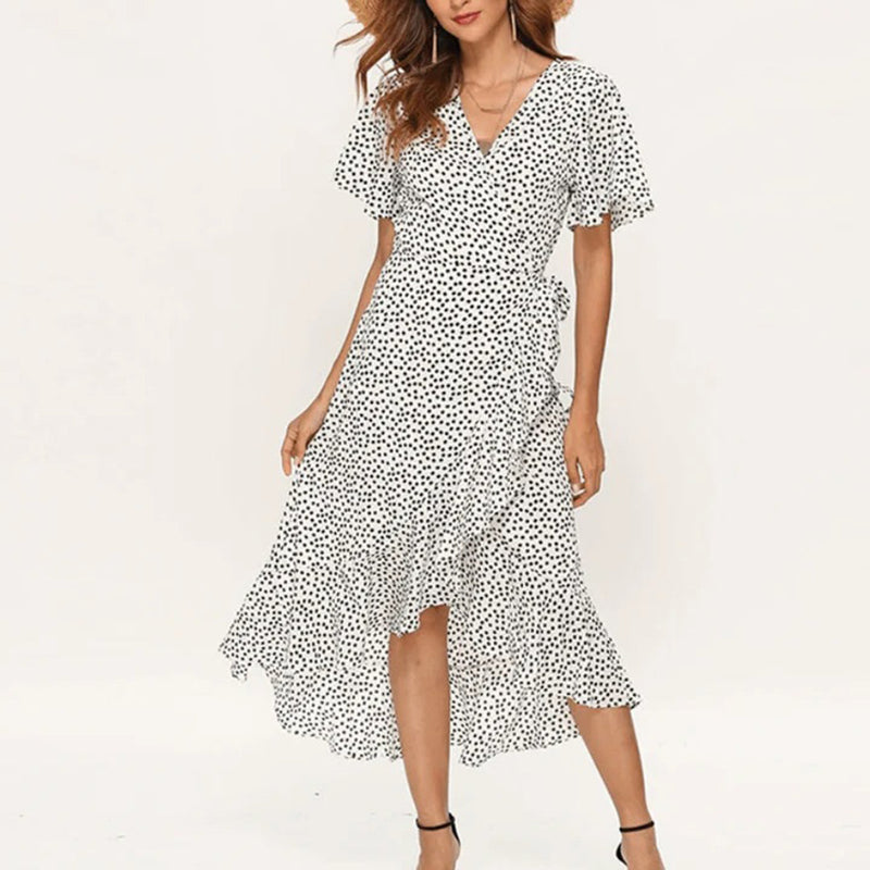 Trendy Wrap Dress - Seraphina-Black-S-State of Style