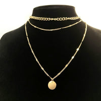 Triple Layered Necklace Set - Elegant & Versatile Jewellery for Women-Gold-State of Style
