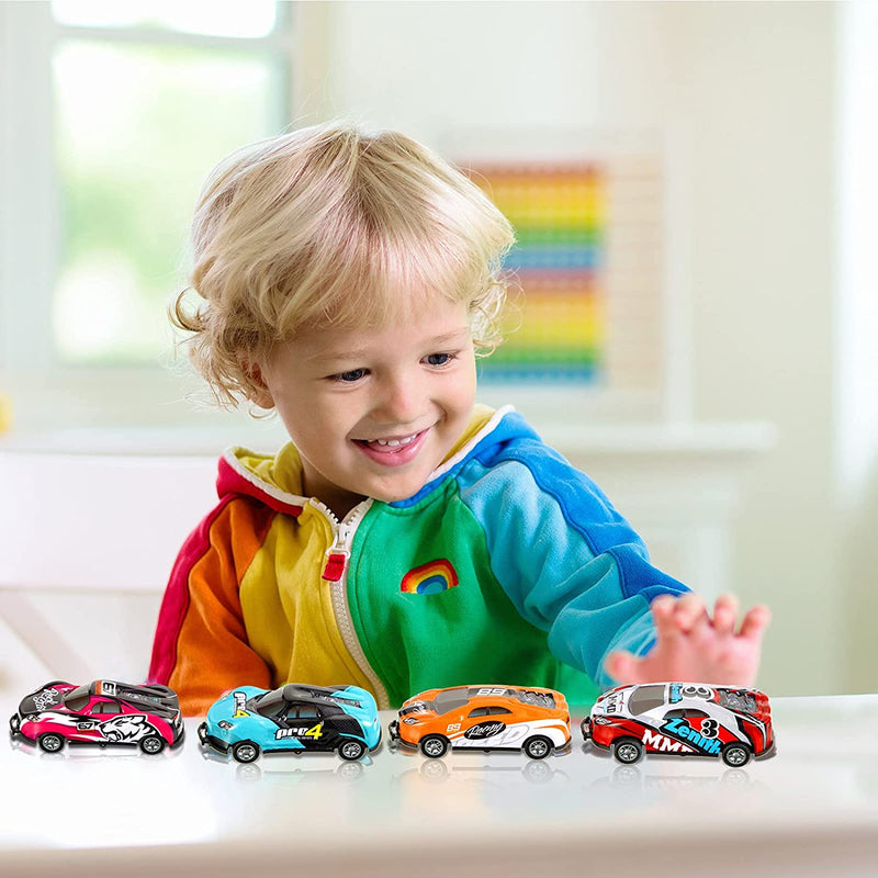 TurboStunt Racers - Stunt Car Toy-4 + 4 FREE-State of Style