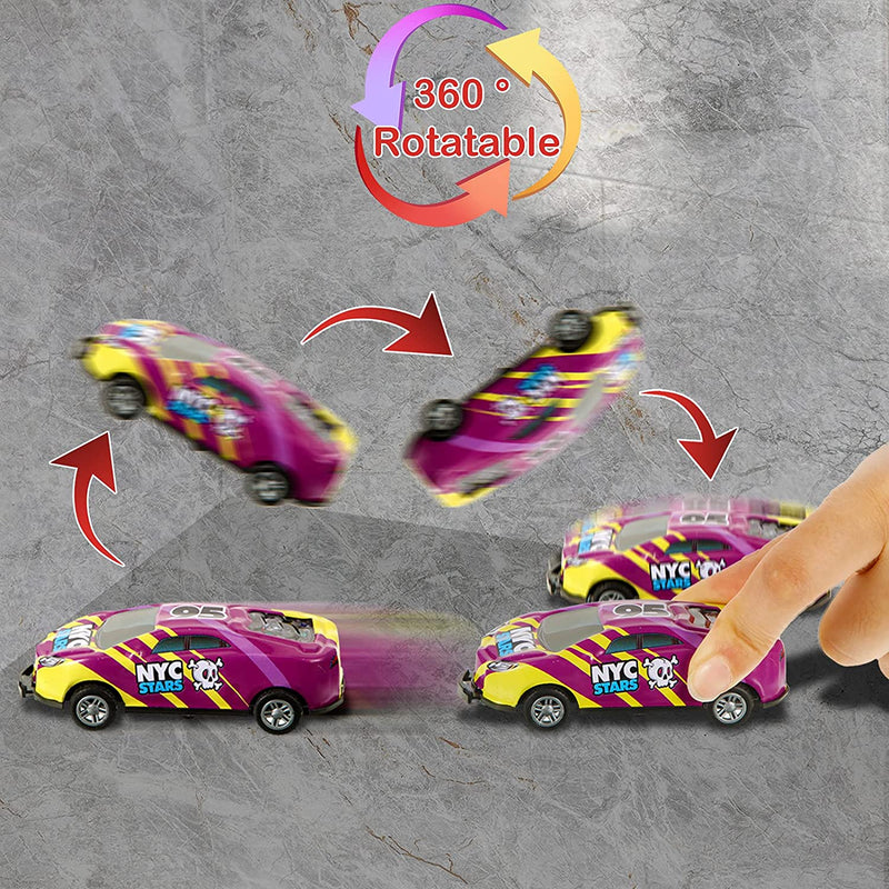 TurboStunt Racers - Stunt Car Toy-4 + 4 FREE-State of Style