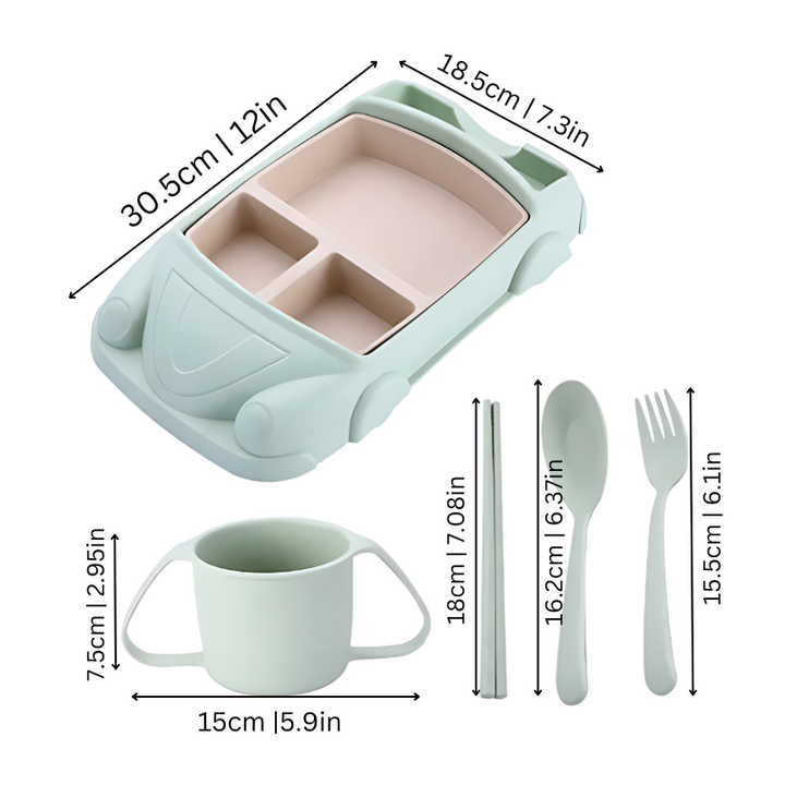 TurboTafel Kids Dining Set-Car 1-Pink-State of Style