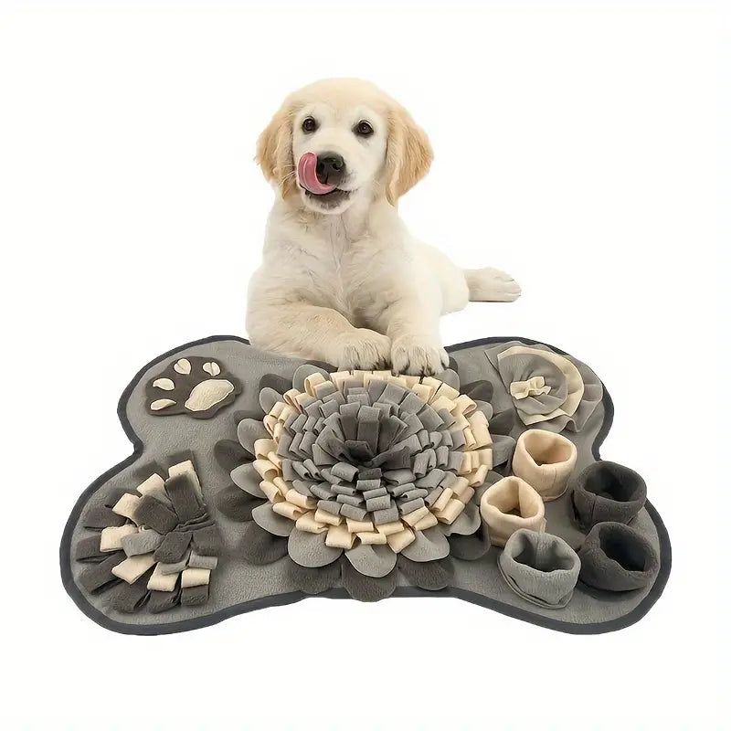 Turn Mealtime into a Sniffing Adventure – Buddy Snuffle Mat-Grey-White-State of Style