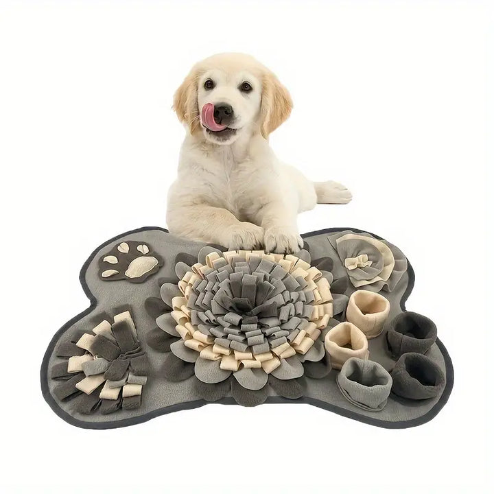 Turn Mealtime into a Sniffing Adventure – Buddy Snuffle Mat-Grey-White-State of Style