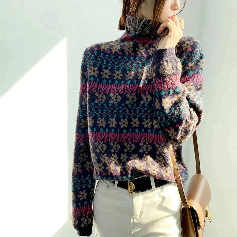 Turtleneck for a stylish winter look - Glory-Purple (nearly sold out)-One Size Fits All-State of Style