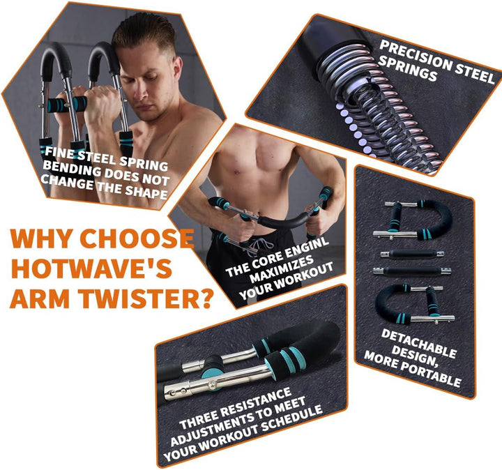 Twister Arm Exerciser - Adjustable Spring Workout Bar-State of Style