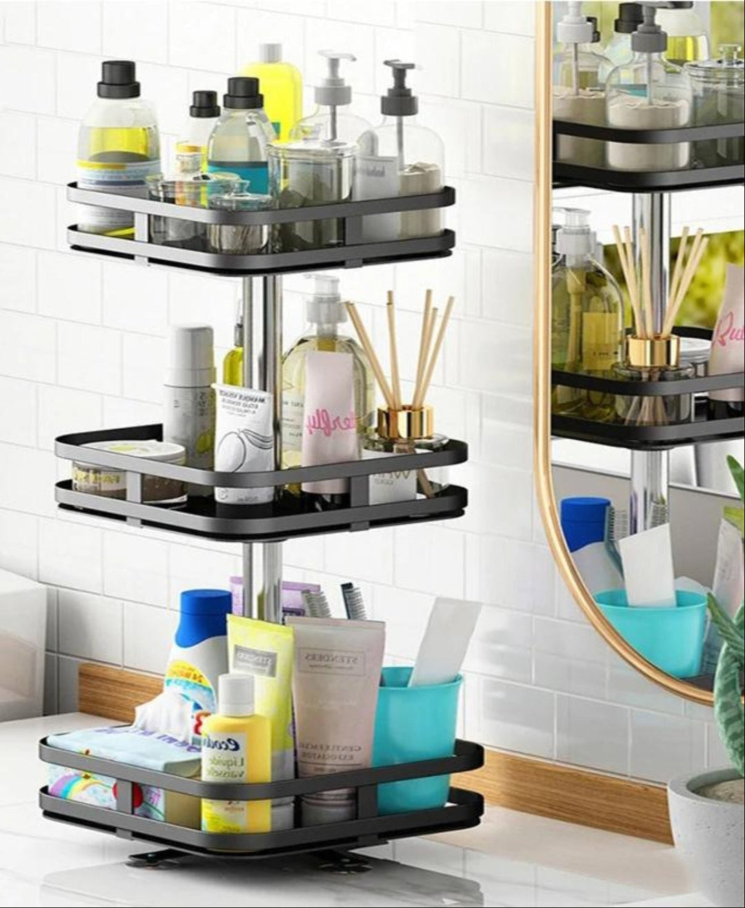 TwistRack 360° - Rotating Storage Rack-1 Tier-Round-State of Style