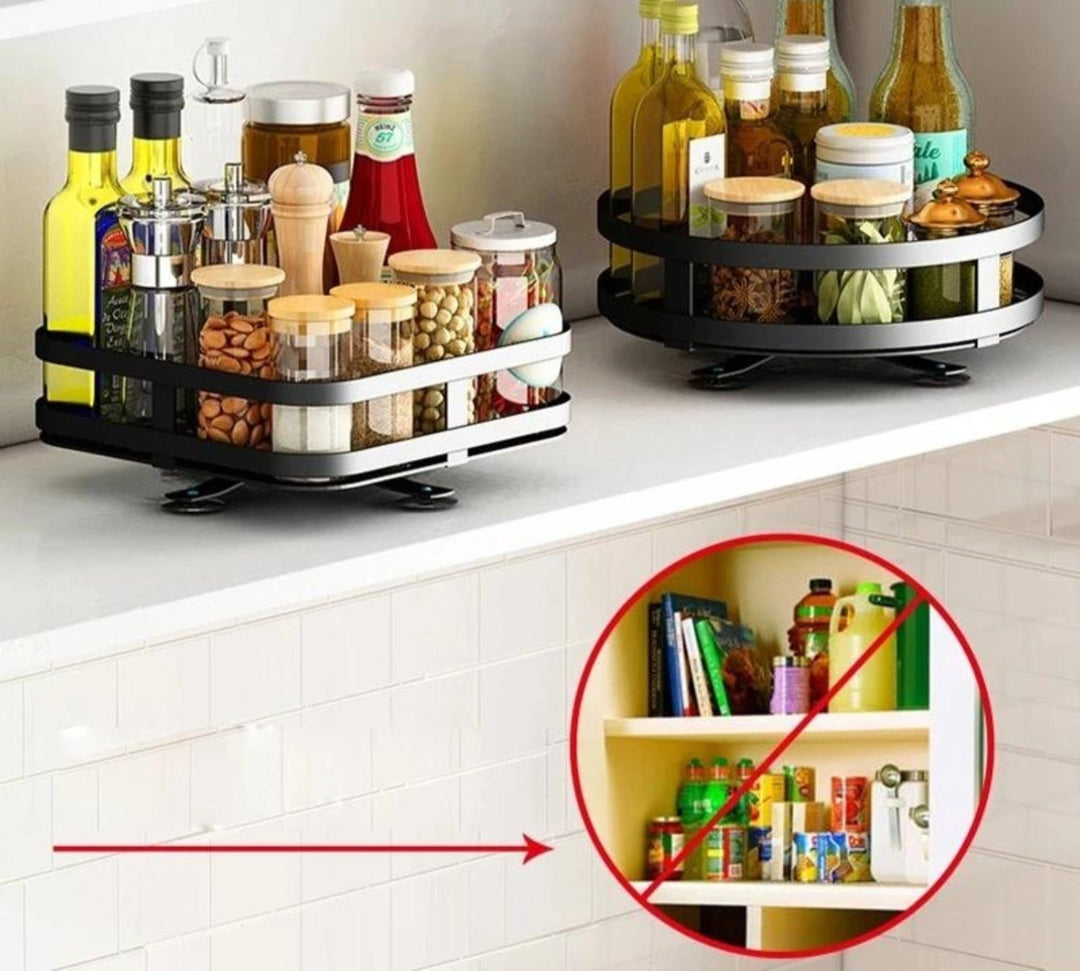 TwistRack 360° - Rotating Storage Rack-1 Tier-Round-State of Style
