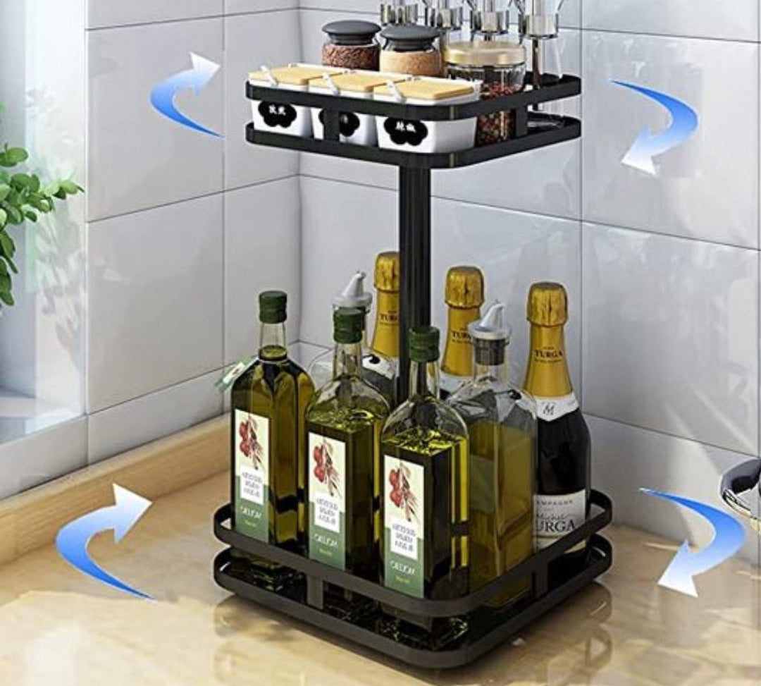 TwistRack 360° - Rotating Storage Rack-1 Tier-Round-State of Style