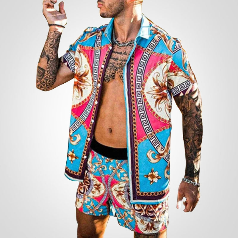 Two-piece men's set with print – Ruben-D-S-State of Style