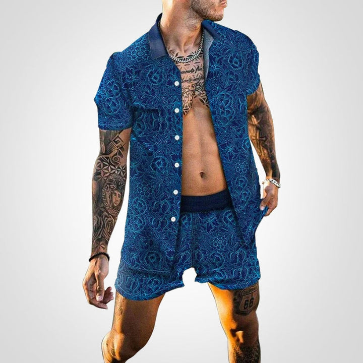 Two-piece men's set with print – Ruben-J-S-State of Style