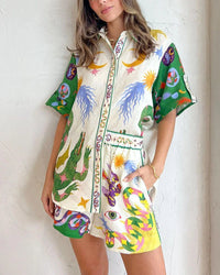 Two-piece summer set for ladies with colour and comfort – Mira-S-State of Style