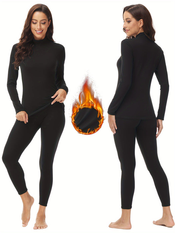 Two-Piece Thermal Set for the Cold Winter Months - Serena-Black-XS-State of Style