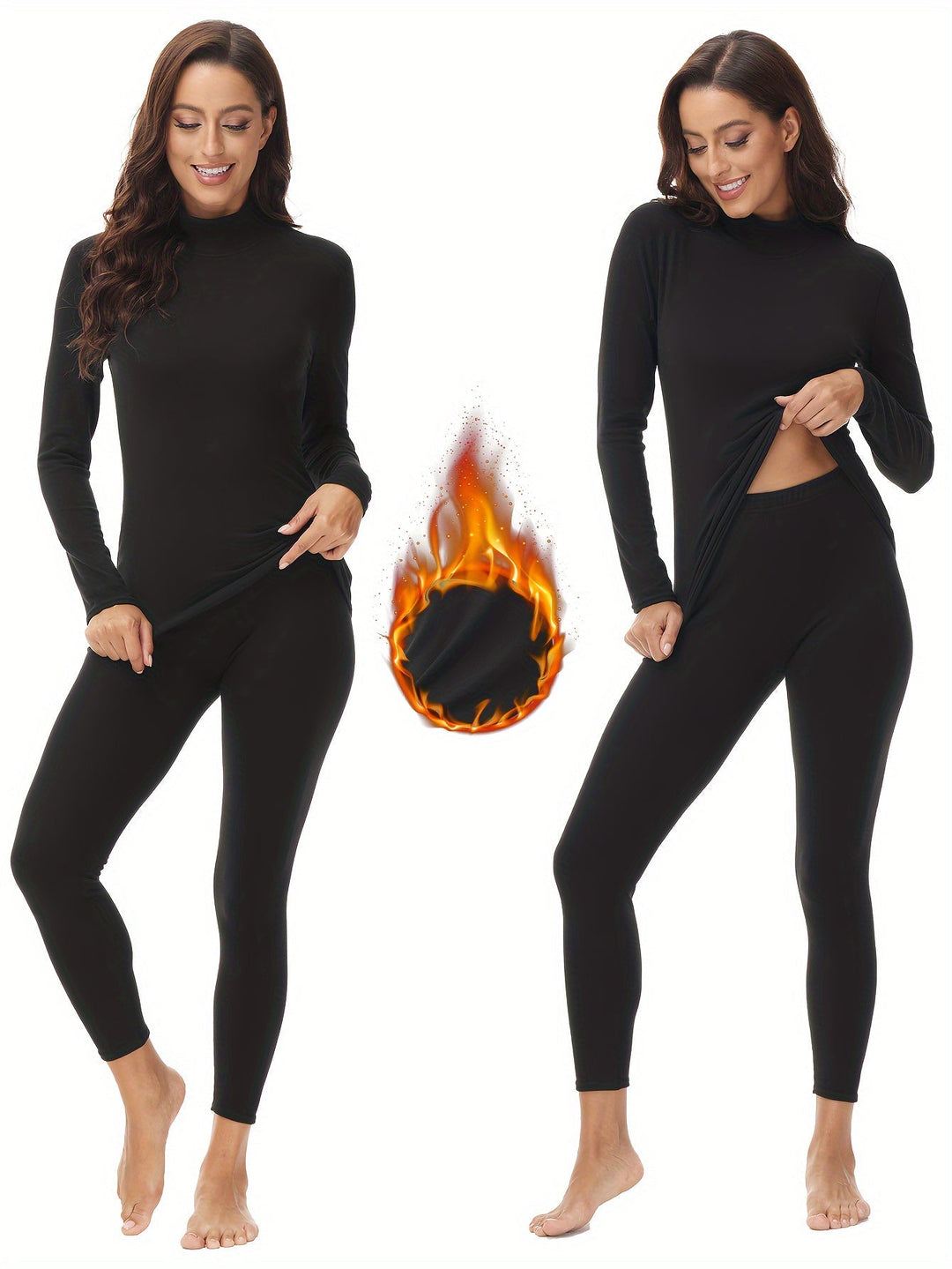 Two-Piece Thermal Set for the Cold Winter Months - Serena-Black-XS-State of Style