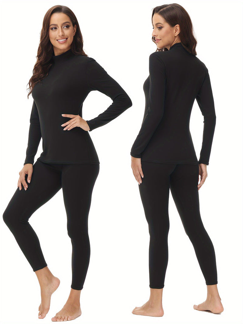 Two-Piece Thermal Set for the Cold Winter Months - Serena-Black-XS-State of Style