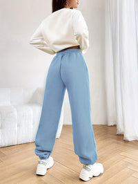 Two-Piece Tracksuit with Trendy Letter Print - Isabelle-Green-S-State of Style