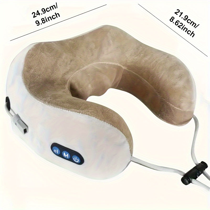 U-Shaped Neck Pillow with Memory Foam & USB Rechargeable Heating - NeckEase Pro-State of Style