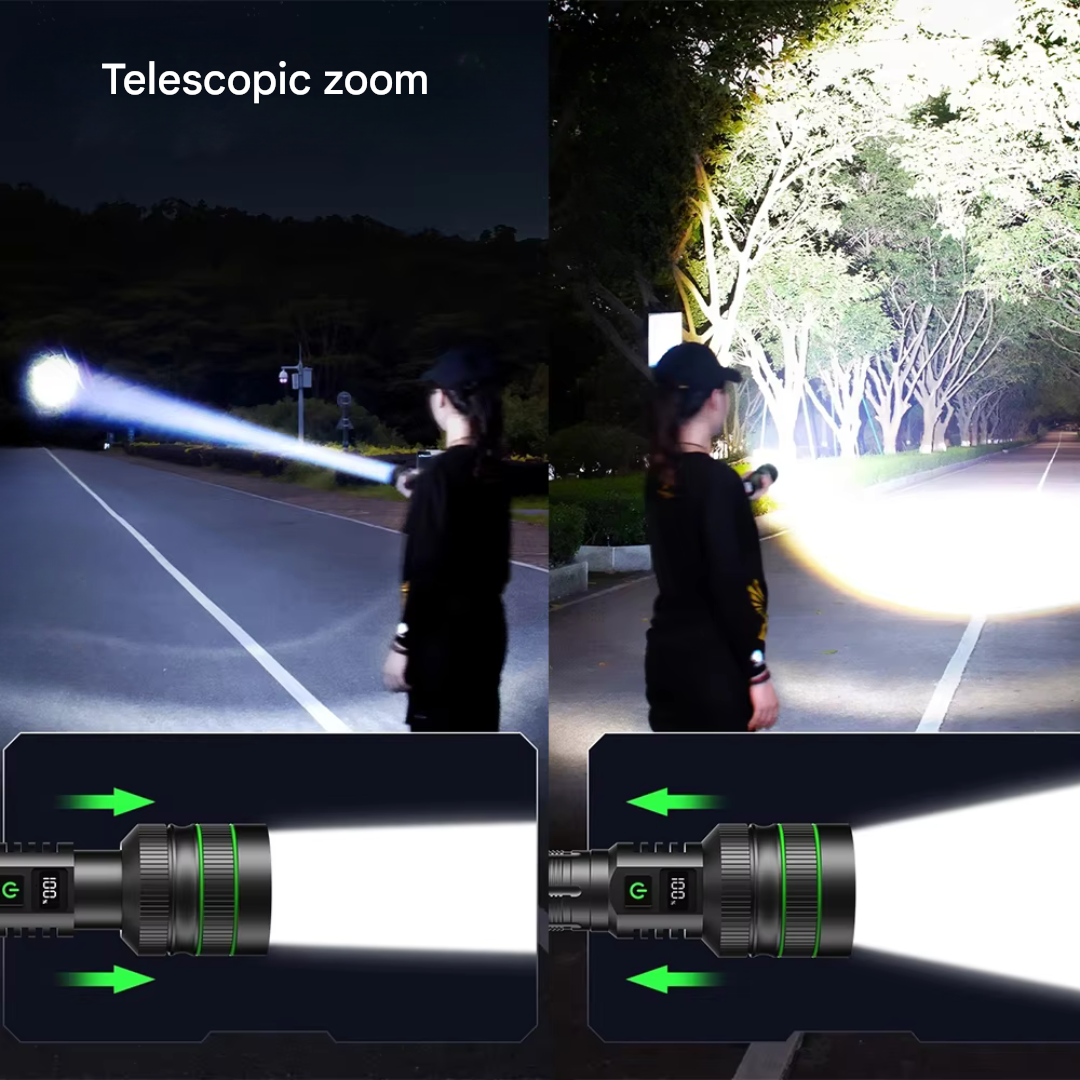 Ultra-Bright and Zoomable LED Flashlight – PowerBeam-State of Style