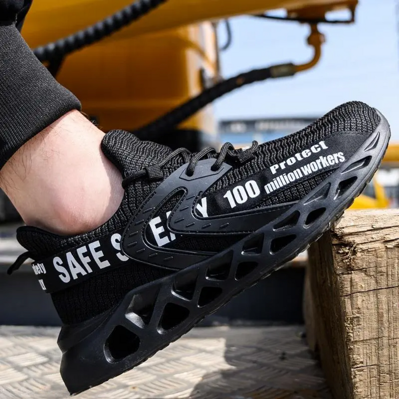 Ultra-Light Breathable Safety Shoes - ProGuard-Black-6-State of Style