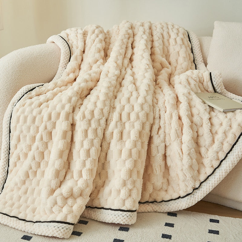Ultra-Soft Comfy Blanket - Eloise-White-Small (122 x 198 cm)-State of Style