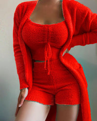 Ultra-Soft Mila Loungewear | Comfortable Women's Set-Red-S-State of Style