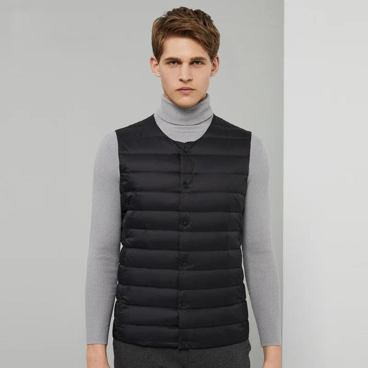 Ultralight down vest for men – Laurent-Black-S-State of Style