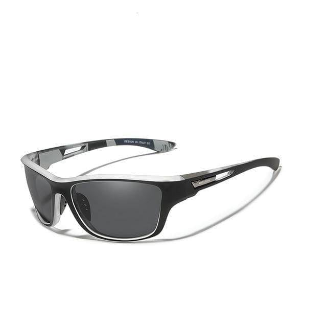 Ultralight polarising sunglasses with UV protection – Marco-White Black-State of Style