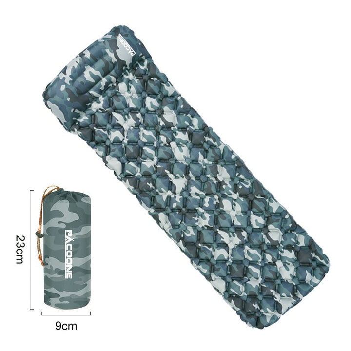 Ultralight Waterproof Sleeping Mat with Built-in Pump – AirRest-Camouflage-State of Style