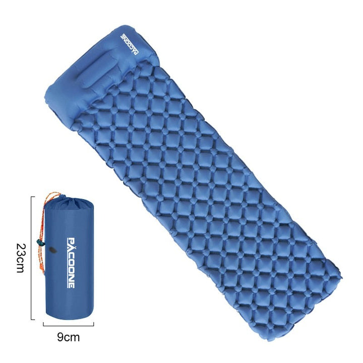 Ultralight Waterproof Sleeping Mat with Built-in Pump – AirRest-Dark Blue 2-State of Style
