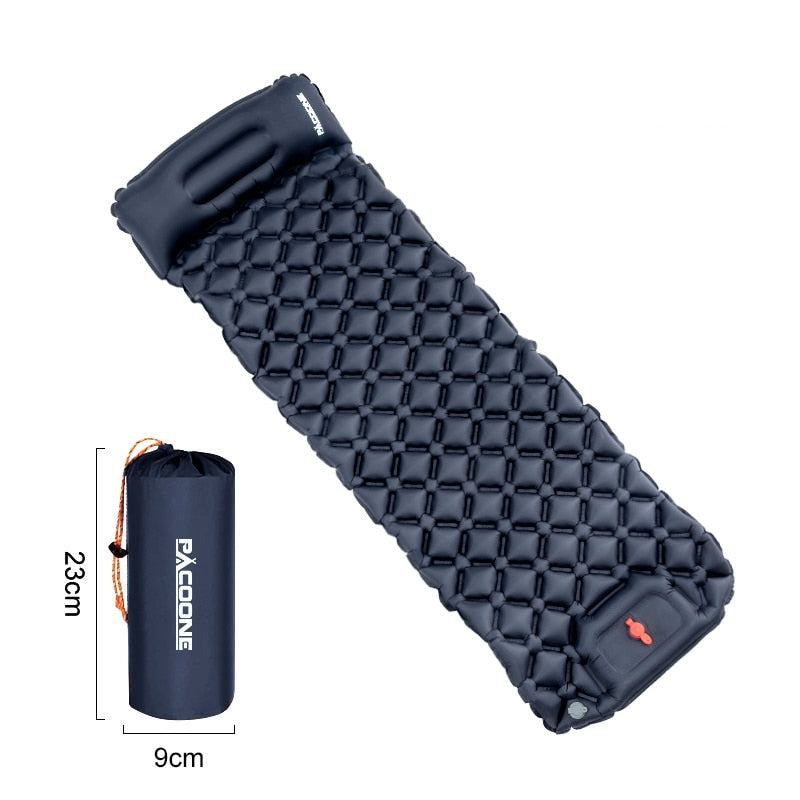 Ultralight Waterproof Sleeping Mat with Built-in Pump – AirRest-Dark Blue-State of Style