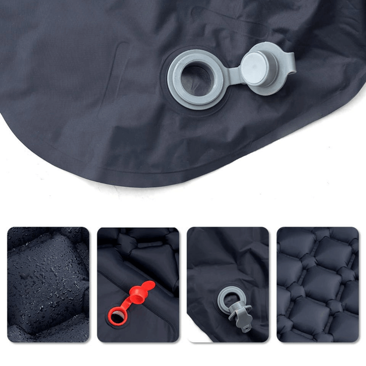 Ultralight Waterproof Sleeping Mat with Built-in Pump – AirRest-Grey-State of Style