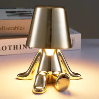 Unique and Atmospheric Table Lamp - GlowCraft-Bella-Lamp - Silver-State of Style