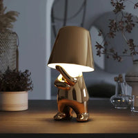 Unique and Atmospheric Table Lamp - GlowCraft-Frank-Lamp - Silver-State of Style