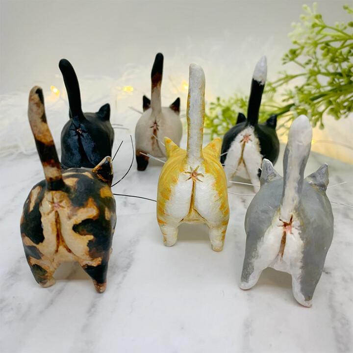 Unique Handmade Cat Christmas Ornament - Purrfect Holiday Hangers-Black-State of Style