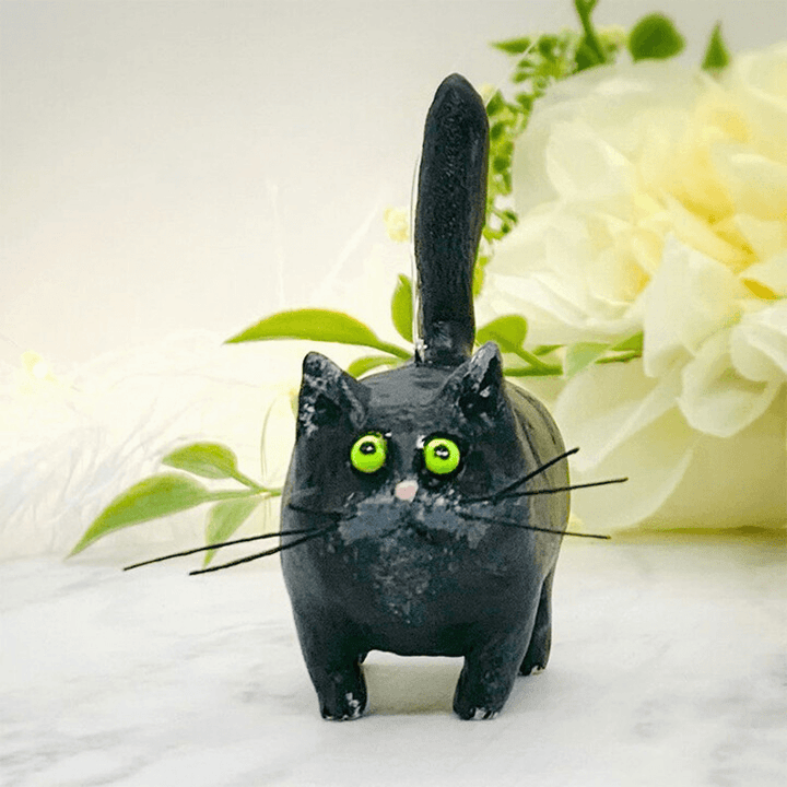 Unique Handmade Cat Christmas Ornament - Purrfect Holiday Hangers-Black-State of Style