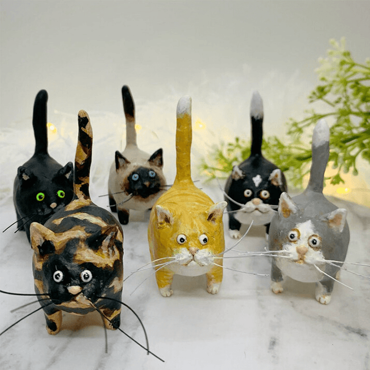 Unique Handmade Cat Christmas Ornament - Purrfect Holiday Hangers-Black-State of Style