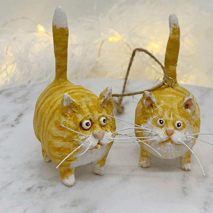 Unique Handmade Cat Christmas Ornament - Purrfect Holiday Hangers-Garfield-State of Style