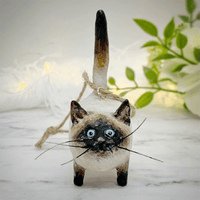 Unique Handmade Cat Christmas Ornament - Purrfect Holiday Hangers-Siamese-State of Style