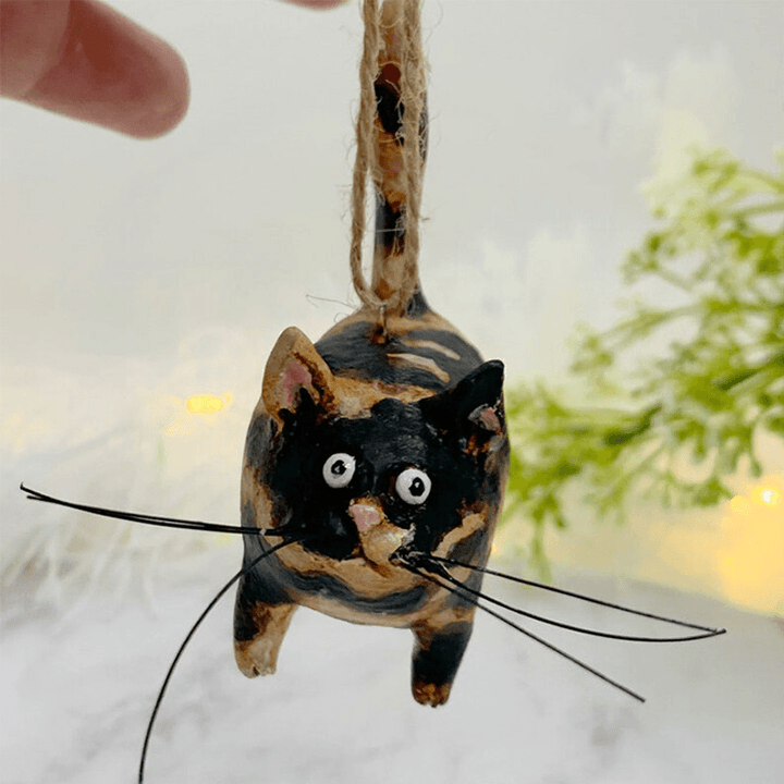 Unique Handmade Cat Christmas Ornament - Purrfect Holiday Hangers-Tortie-State of Style