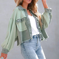 Unique Jacket with Puff Sleeves | Trendy Women's Fashion-White-S-State of Style