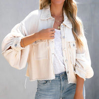 Unique Jacket with Puff Sleeves | Trendy Women's Fashion-White-S-State of Style