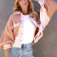 Unique Jacket with Puff Sleeves | Trendy Women's Fashion-White-S-State of Style