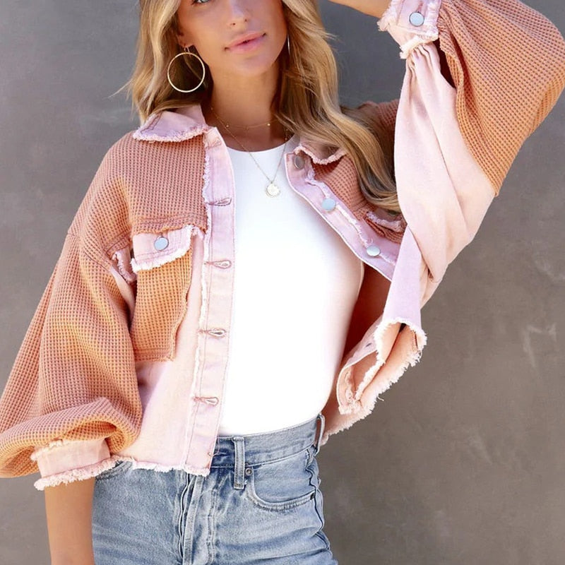 Unique Jacket with Puff Sleeves | Trendy Women's Fashion-White-S-State of Style