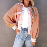 Unique Jacket with Puff Sleeves | Trendy Women's Fashion-White-S-State of Style