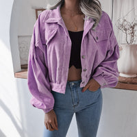 Unique Women's Jacket | Stylish and Comfortable-Purple-S-State of Style