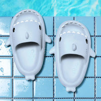 Unisex Lightweight Summer Flip Flops with Shark Design - FinSteps-Pink-2-2.5-State of Style