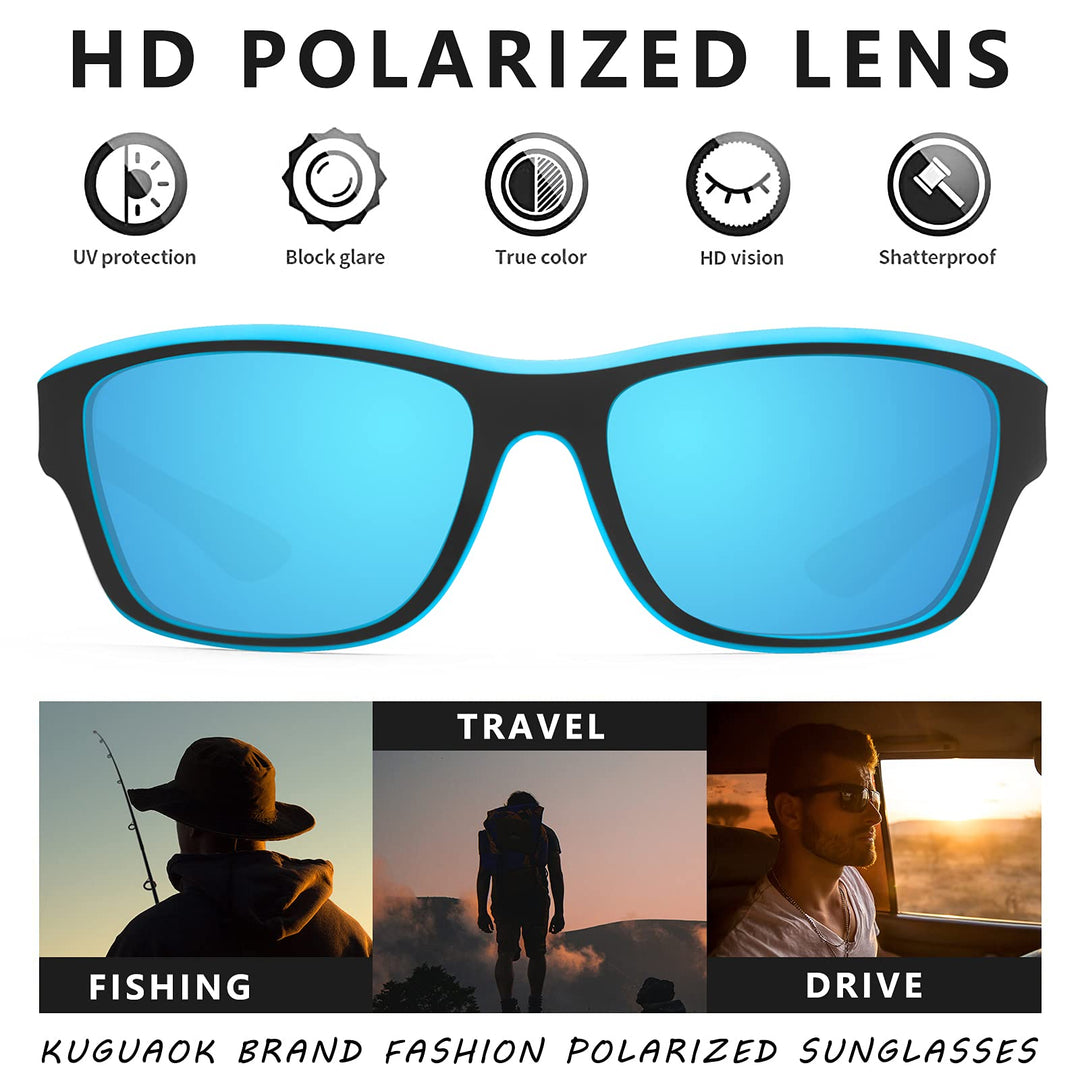 Unisex Outdoor Sunglasses - SolarGuard-Red-State of Style
